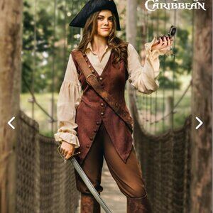 NWT Pirates of the Caribbean Women's Elizabeth Swann Costume--Large
